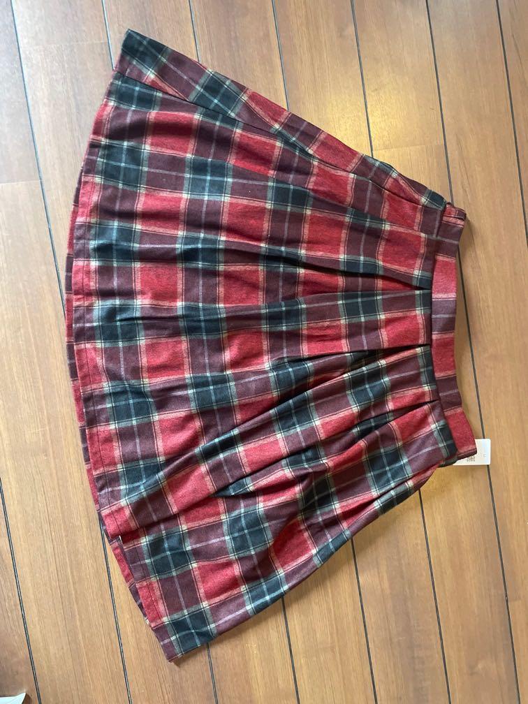 Tartan plus size skirt Clearance