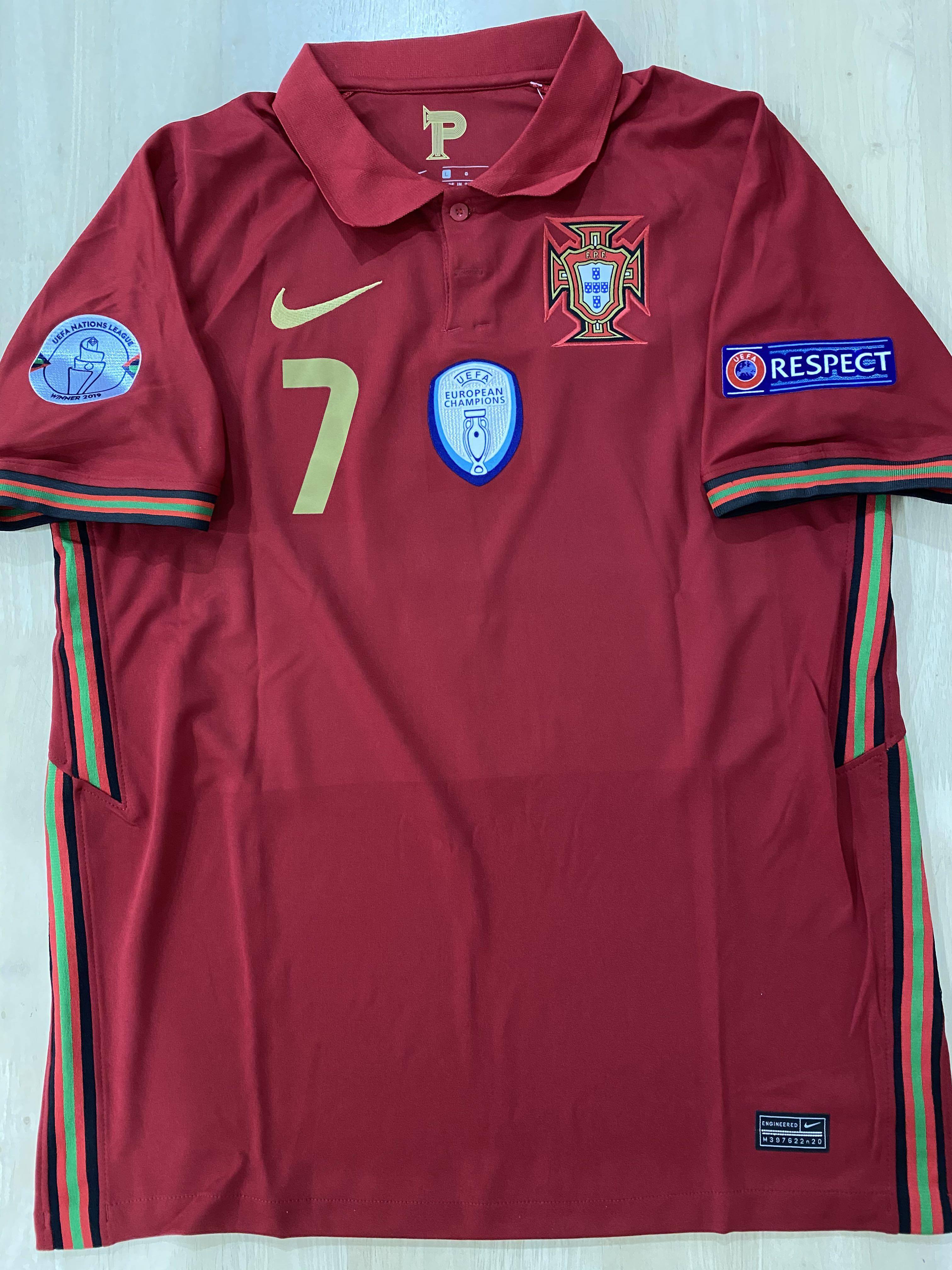 Jersey Portugal Home Euro 2021 / Portugal Home Match Shirt 2020 2021