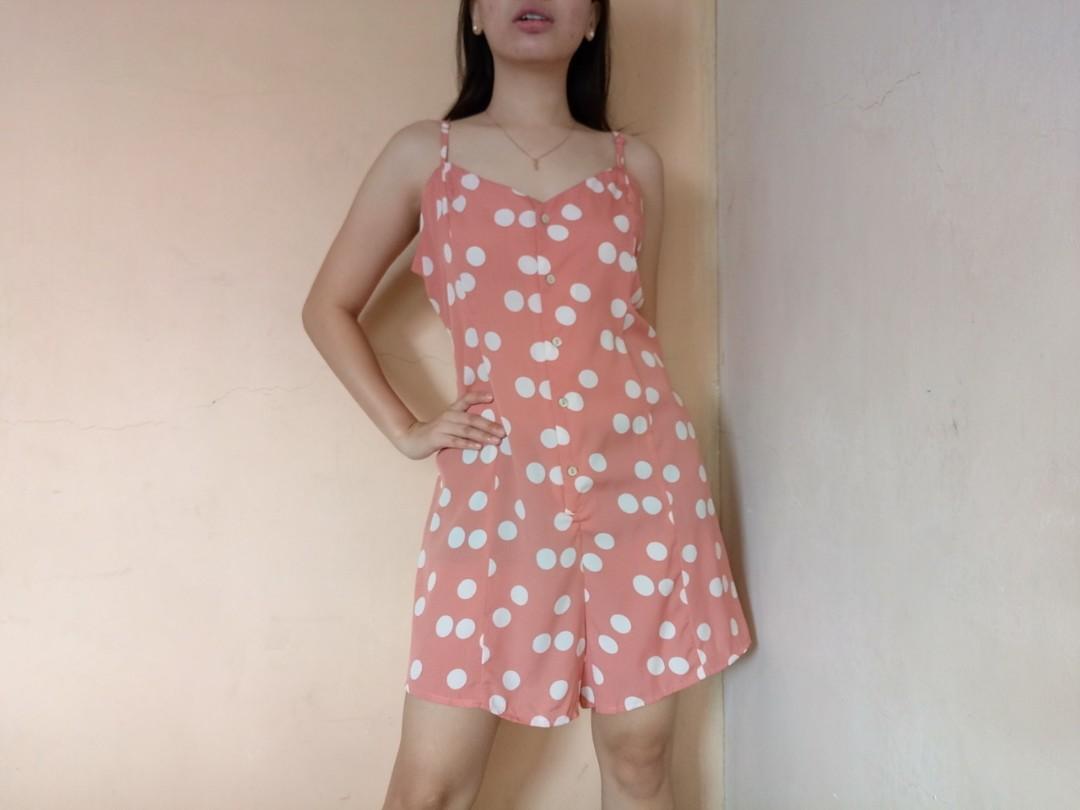 Primark polka top dot playsuit