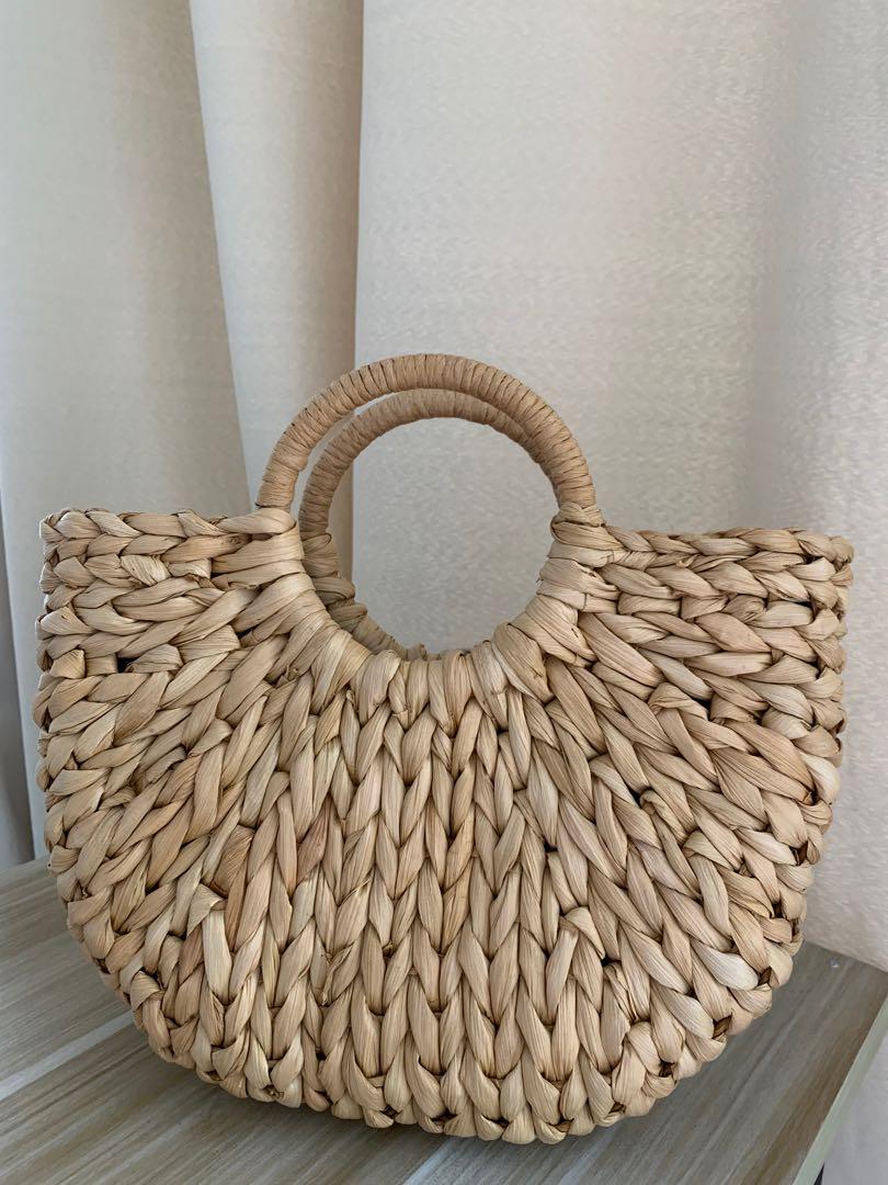 Rattan tote outlet
