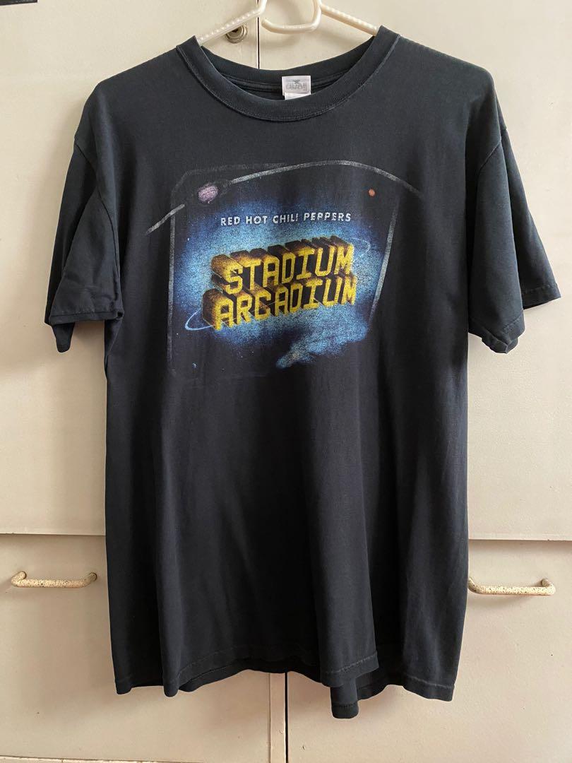 Red Hot Chili Peppers Stadium Arcadium Size L Anvil Blue Bar Tag Men S Fashion Tops Sets Formal Shirts On Carousell