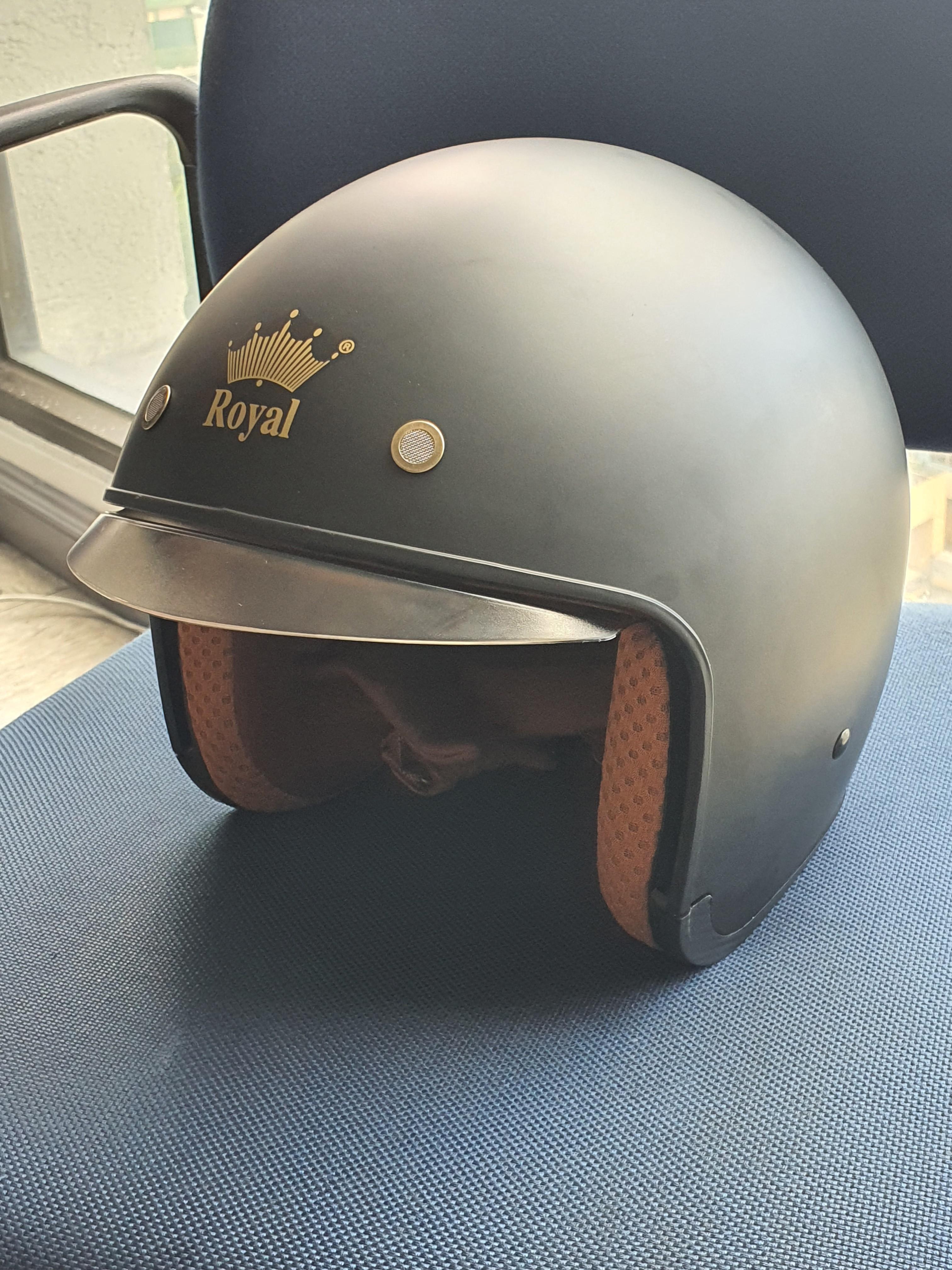ROYAL M139 HELMET BLACK Large Motorbikes Motorbike Parts