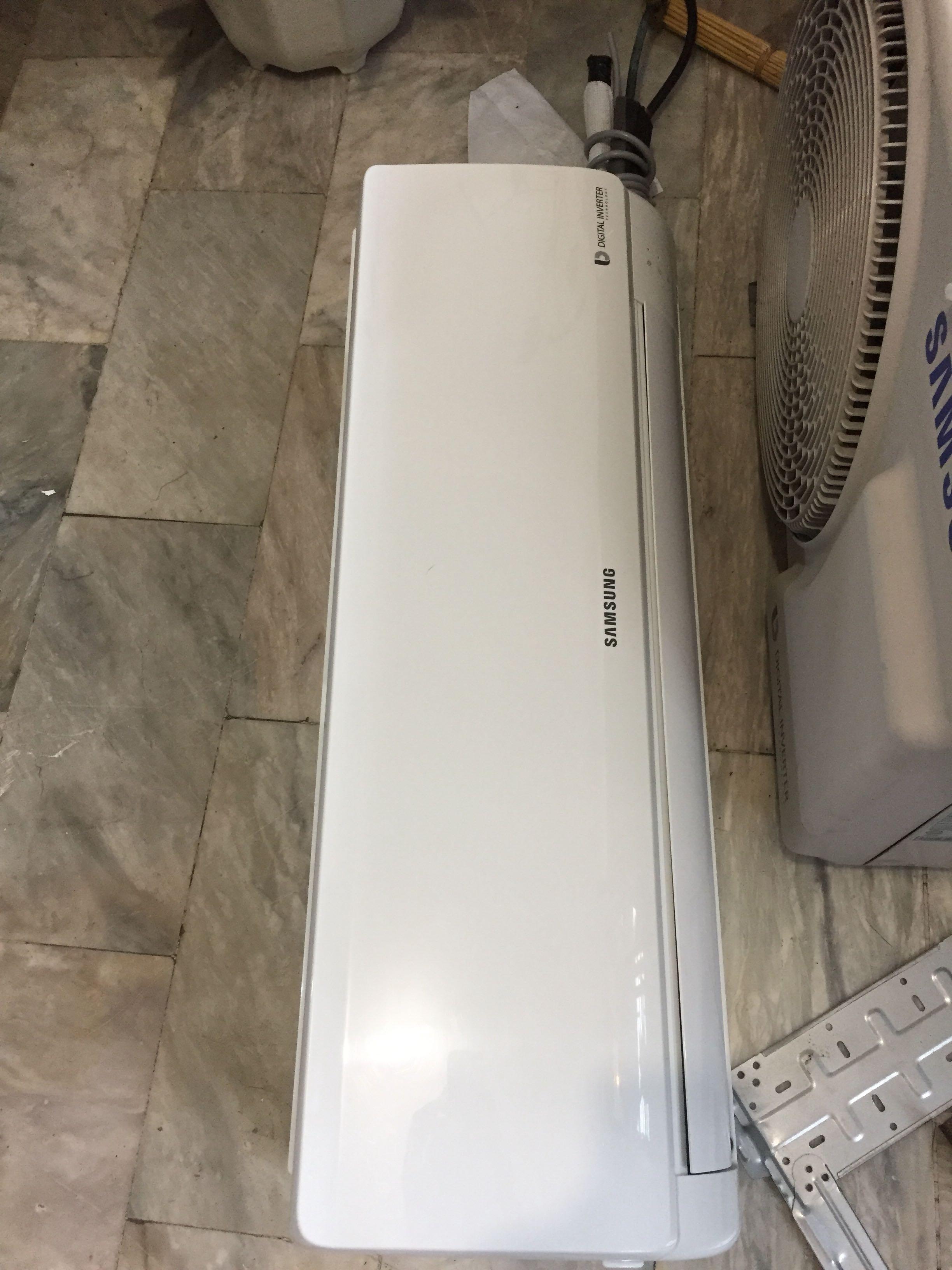 Samsung digital inverter 1.5 HP (Category: Cables & Adaptors) located in Paranaque City. Submitted by FLess.ph (Listing ID 1062417173, Image 1). Description: Hi! Selling my pre loved Samsung digital inverter 1.5 Hp for php 26,000. Other accessories already included. Bought it 34,000 last Nov 2019 . Seldom use. This is our AC from our condo unit na minsan lang namin mabisita. Bagong bago pa talaga. Still with receipt and warranty!!! .