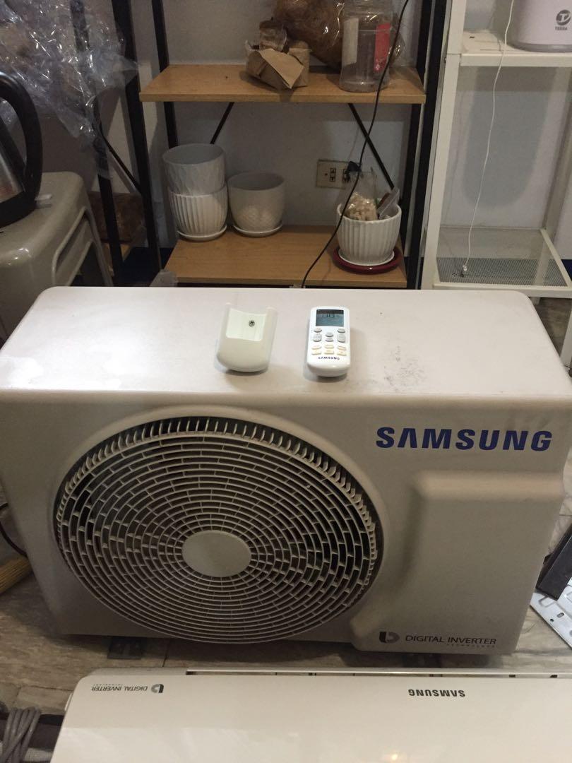 Samsung digital inverter 1.5 HP (Category: Cables & Adaptors) located in Paranaque City. Submitted by FLess.ph (Listing ID 1062417173, Image 2). Description: Hi! Selling my pre loved Samsung digital inverter 1.5 Hp for php 26,000. Other accessories already included. Bought it 34,000 last Nov 2019 . Seldom use. This is our AC from our condo unit na minsan lang namin mabisita. Bagong bago pa talaga. Still with receipt and warranty!!! .