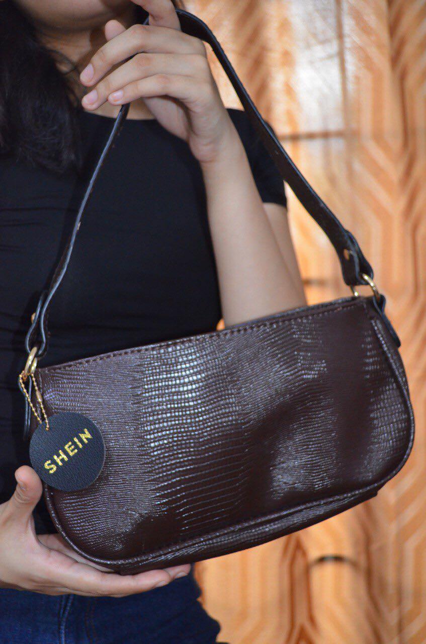 SHEIN Lizard Embossed Baguette Bag brand new no box Women s
