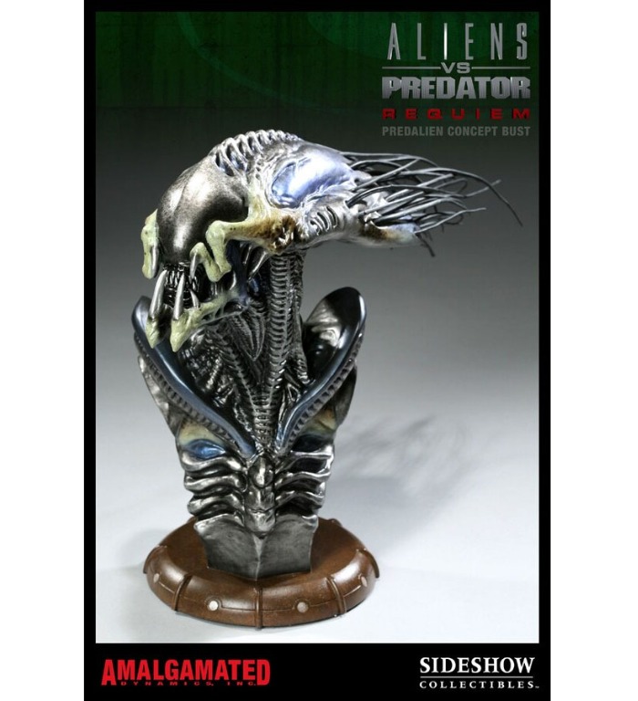 Sideshow AVP Aliens vs Predator PREDALIEN Concept Bust Maquette Statue  w/Shipper