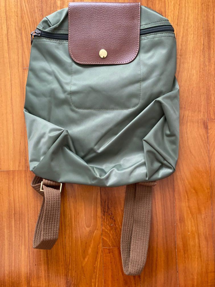 olive green backpack women's