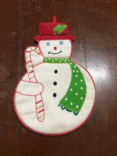 Snowman pot holder