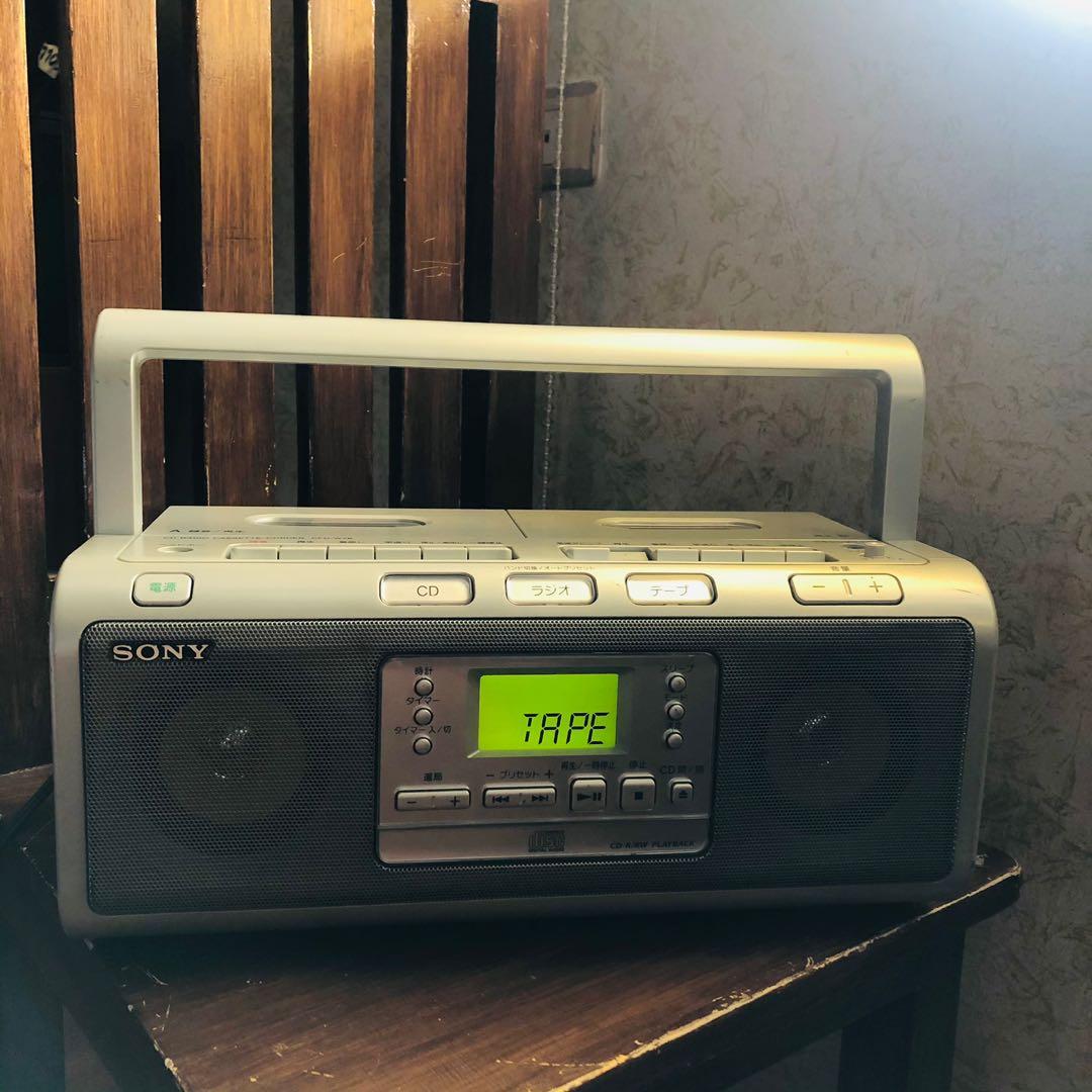 Sony boombox am fm tape cd, Audio, Portable Music Players on Carousell
