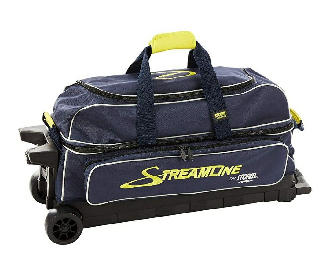 Storm Streamline Navy/Grey/Yellow 2 Ball Roller Bowling Bag 