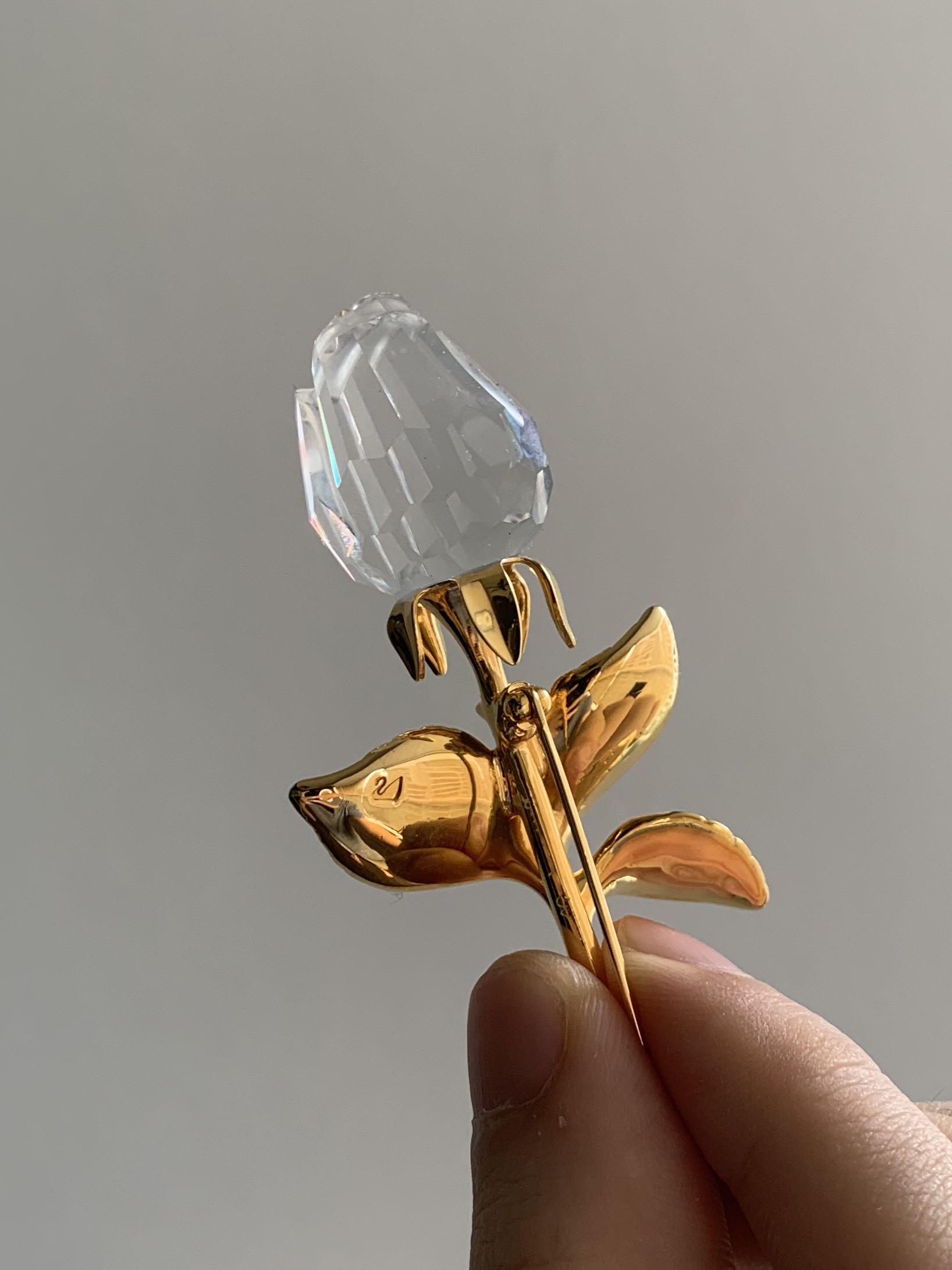Swarovski Rose Brooch Women s Fashion Jewelry Organisers