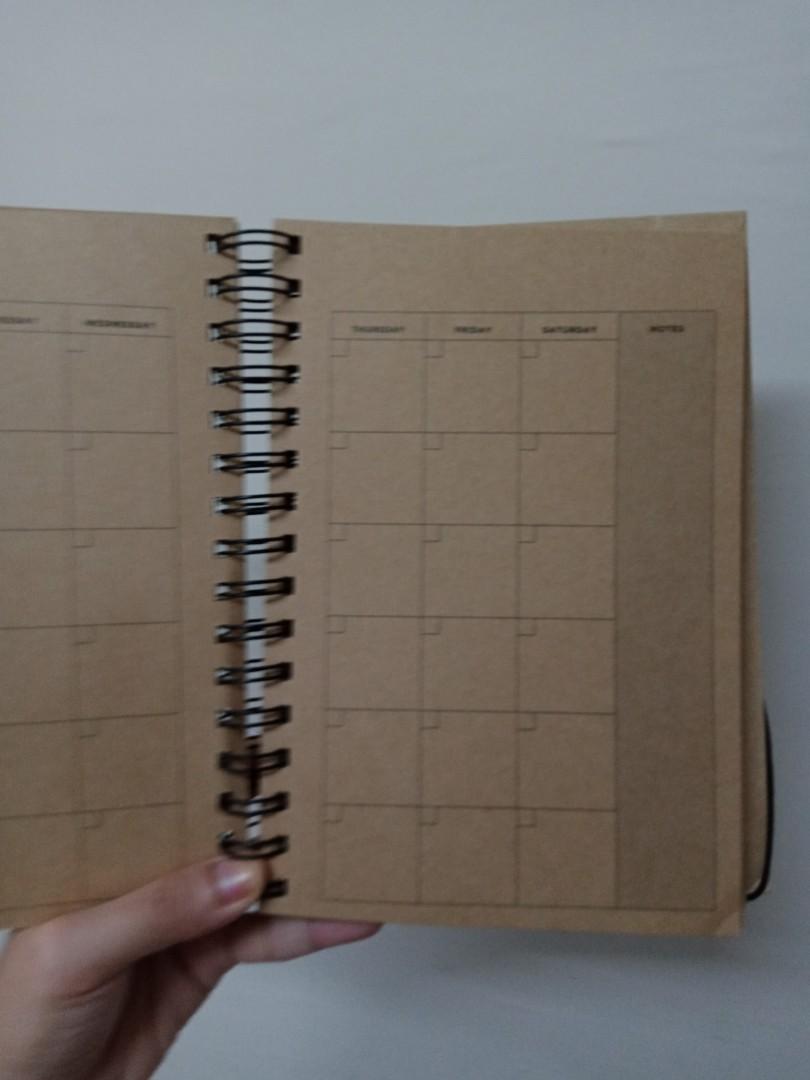 The Travel Journal: Artisan (Category: Stationery & School Supplies) located in Batangas. Submitted by rolcasos (Listing ID 1062467877, Image 3). Description: 8" x 5.75" (20.5 cm x 18.4 cm) Dateless monthly spreads and bullet journaling pages.