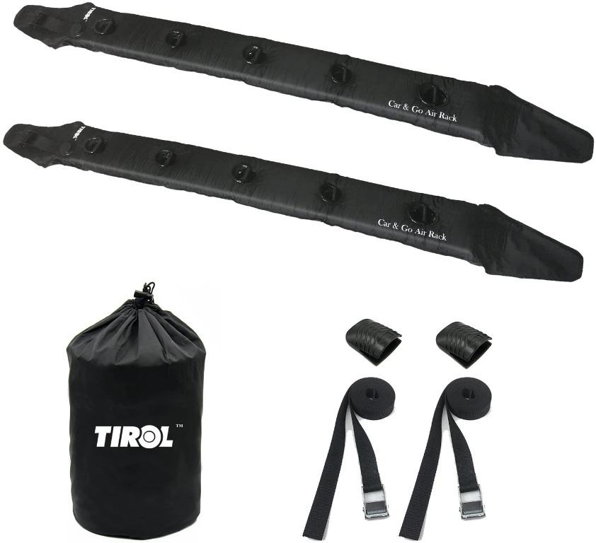 TIROL Auto Air Inflatable Roof Rack Cargo Carrier Top Roof Rack Pads