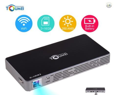 Toumei Mini Portable Smart Projector Dlp 1080p Supported 250 Ansi Lumens 2 16gb Dual Band Wifi Bt Tv Home Appliances Tv Entertainment Projectors On Carousell