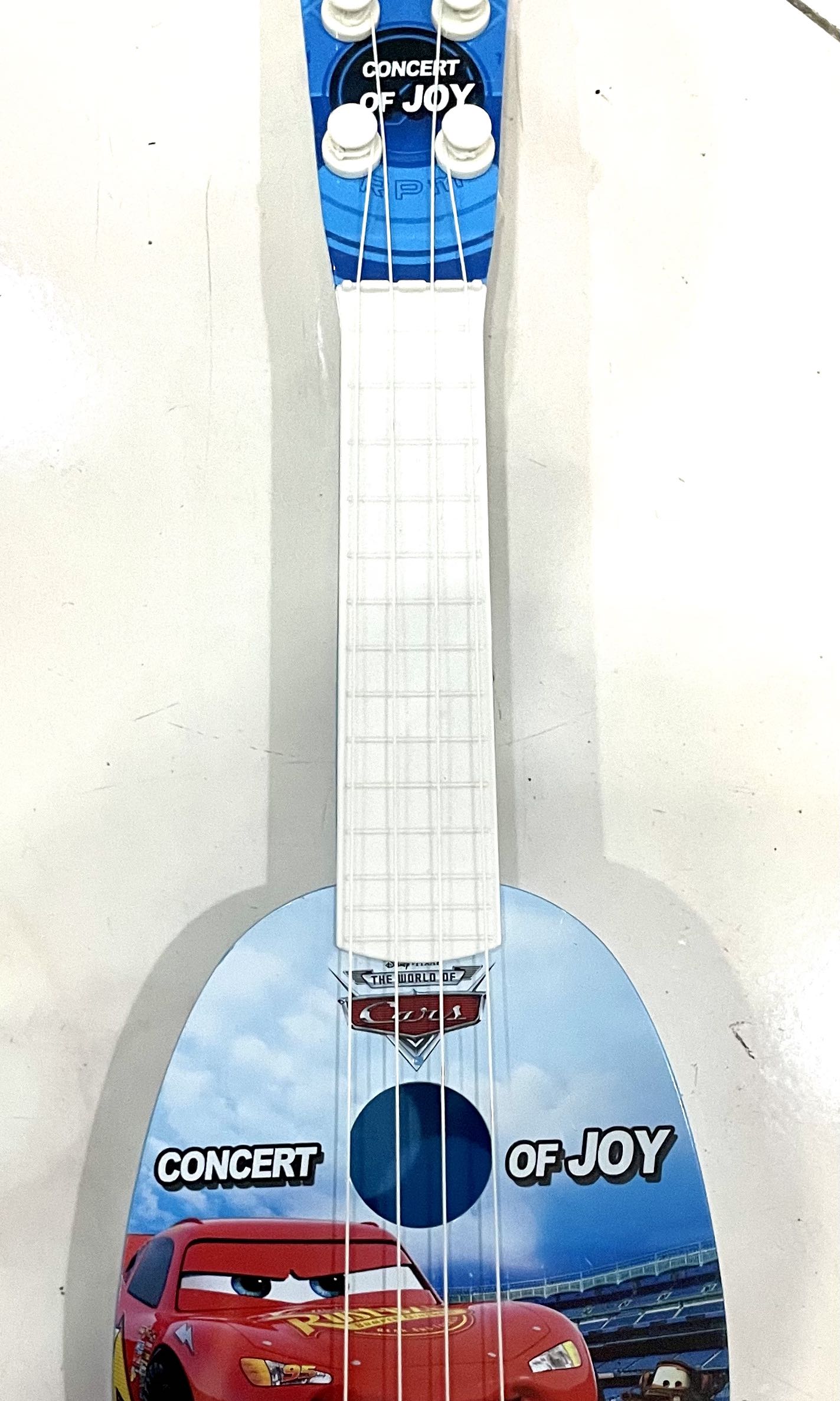 Toy lightning McQueen ukulele, Babies & Kids, Infant Playtime on Carousell