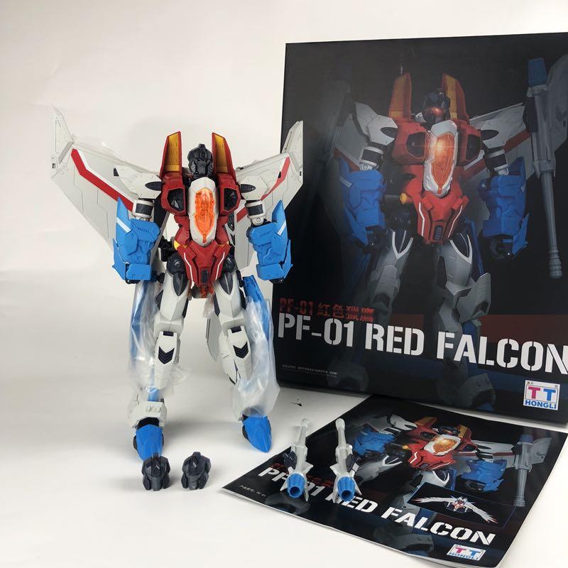 Tt泓利模型天王星pf 01 紅色獵鷹紅蜘蛛星星叫可變形pf01 Red Falcon Transformer 變形金剛 興趣及遊戲 玩具 遊戲類 Carousell