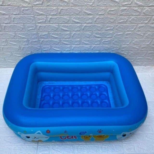 120cm Inflatable Two-Ring Rectangular Swimming Pool (Category: Bathtub & Bath Accessories) located in Manila. Submitted by acinad_ (Listing ID 1062677460, Image 2). Description: 120cm Inflatable Two-Ring Rectangular Swimming Pool Available Colors: - Pink - Blue For Shipping: - Grab Delivery - LalaMove - Angkas Message for Inquiries!.