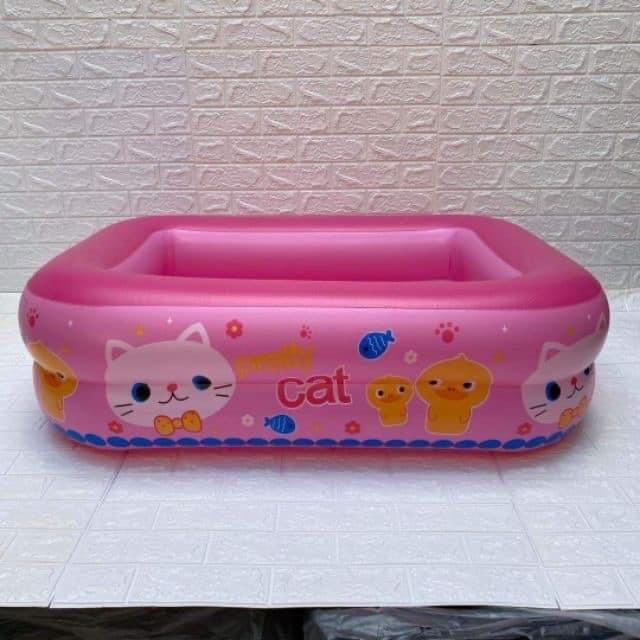 120cm Inflatable Two-Ring Rectangular Swimming Pool (Category: Bathtub & Bath Accessories) located in Manila. Submitted by acinad_ (Listing ID 1062677460, Image 3). Description: 120cm Inflatable Two-Ring Rectangular Swimming Pool Available Colors: - Pink - Blue For Shipping: - Grab Delivery - LalaMove - Angkas Message for Inquiries!.