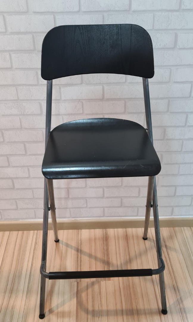 2x Ikea Foldable bar chairs, Furniture & Home Living, Furniture, Chairs