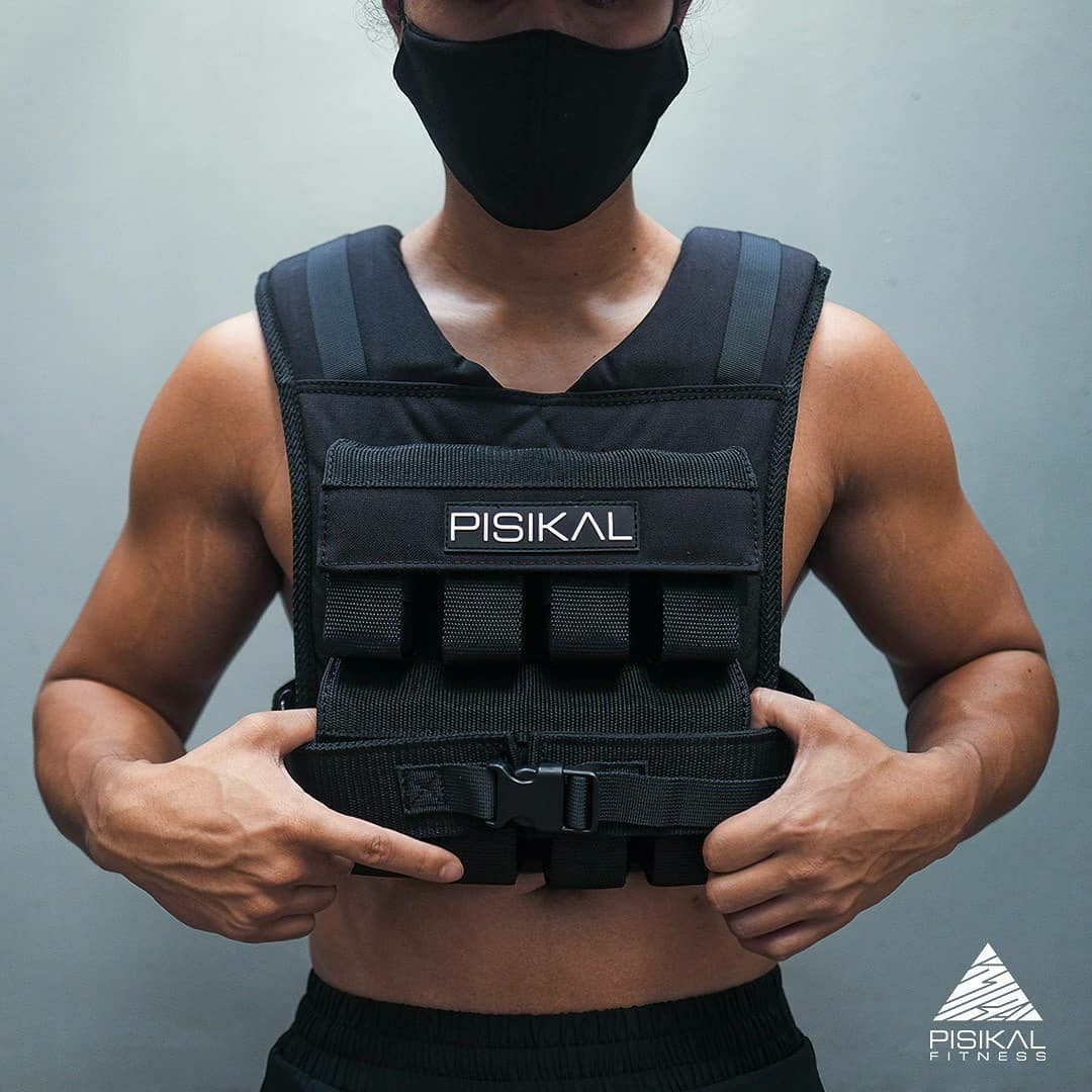 35 lbs weight vest with 16 cast iron metal Men s Fashion
