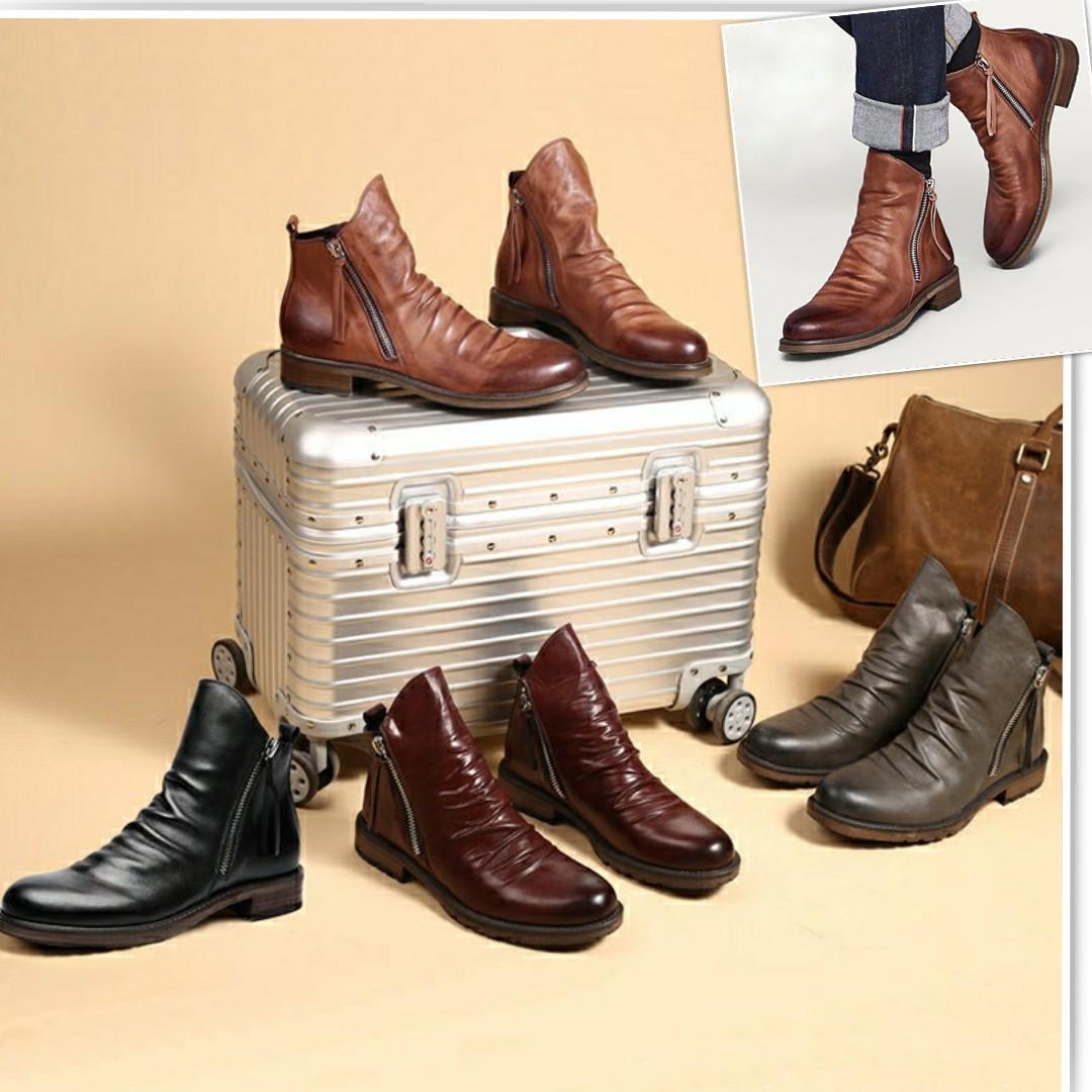 Gents discount leather boots