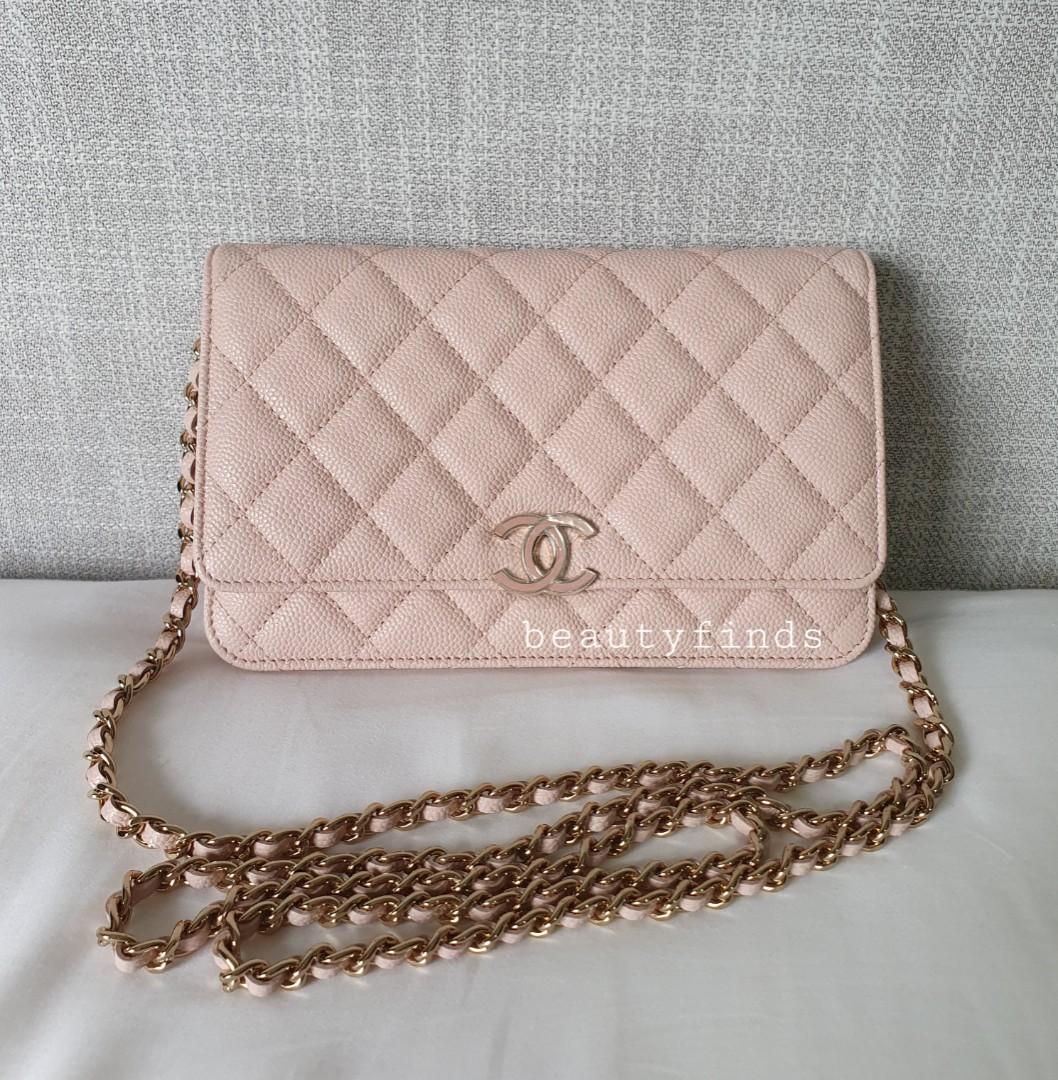 🦄💖 BRAND NEW: Chanel 21C Rose Clair Wallet on Chain (Non-nego)
