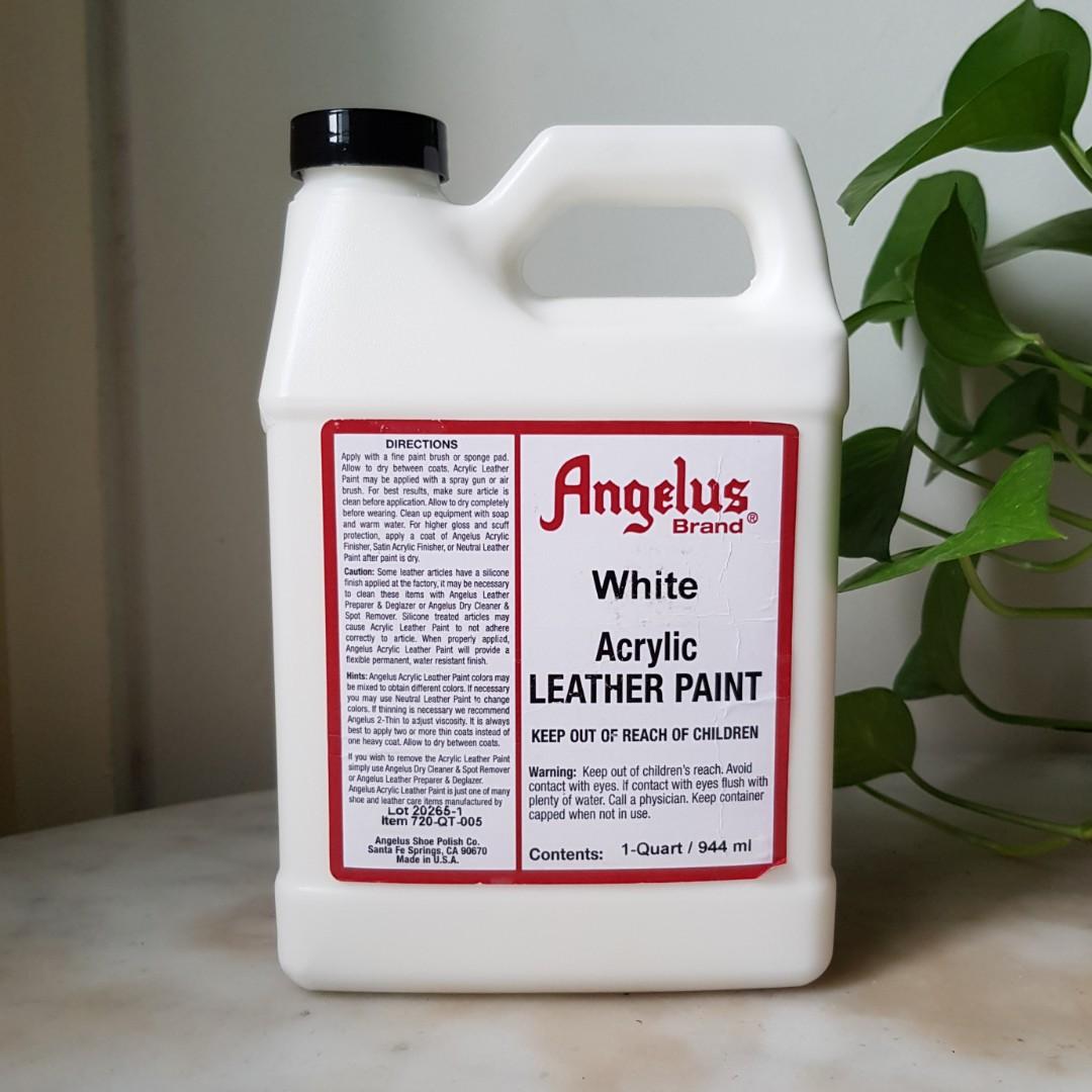 White leather shoe best sale paint