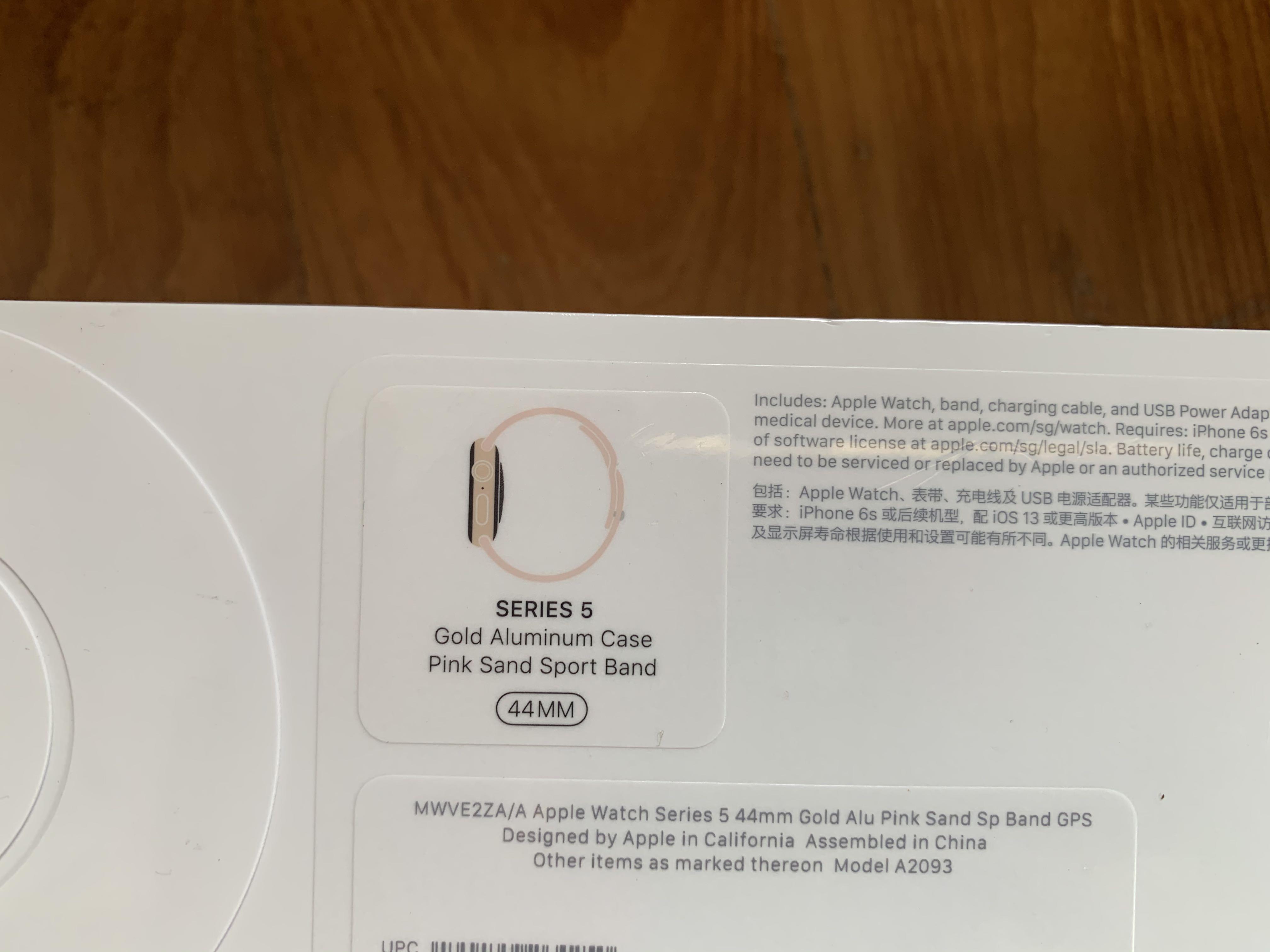 Apple Watch S5 44mm GPS Alu Gold, Luxury, Watches on Carousell