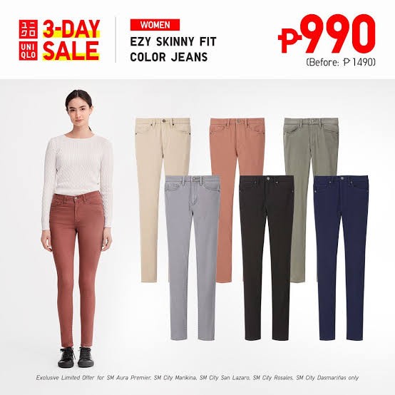 Uniqlo ezy skinny shop fit color jeans