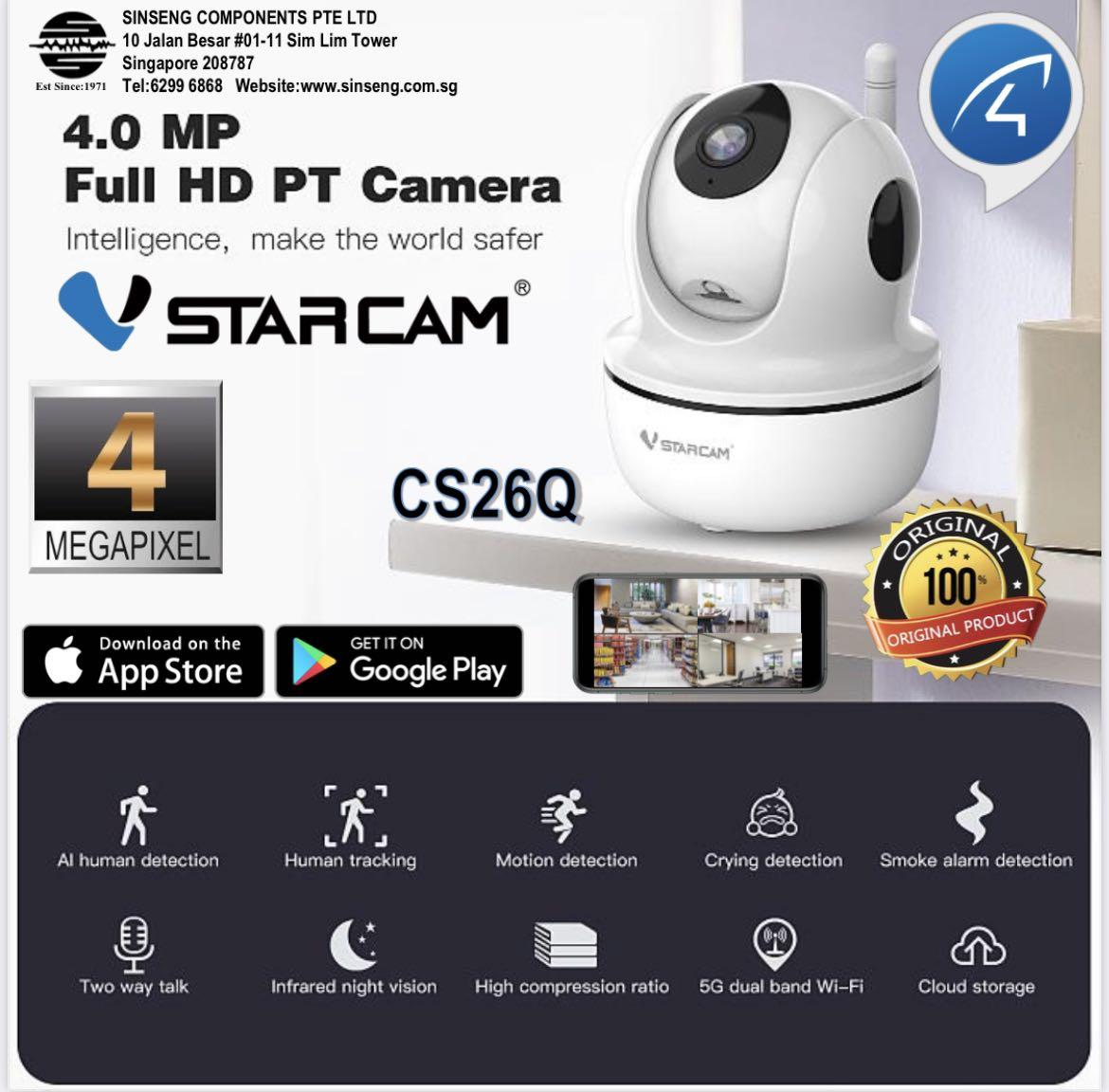 AUTHORISED VSTARCAM IP Camera/CCTV Camera Distributor [C43S C26S