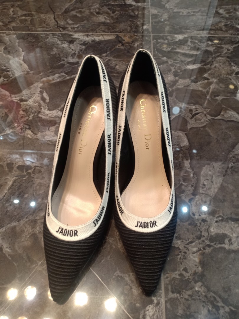 dior black heels