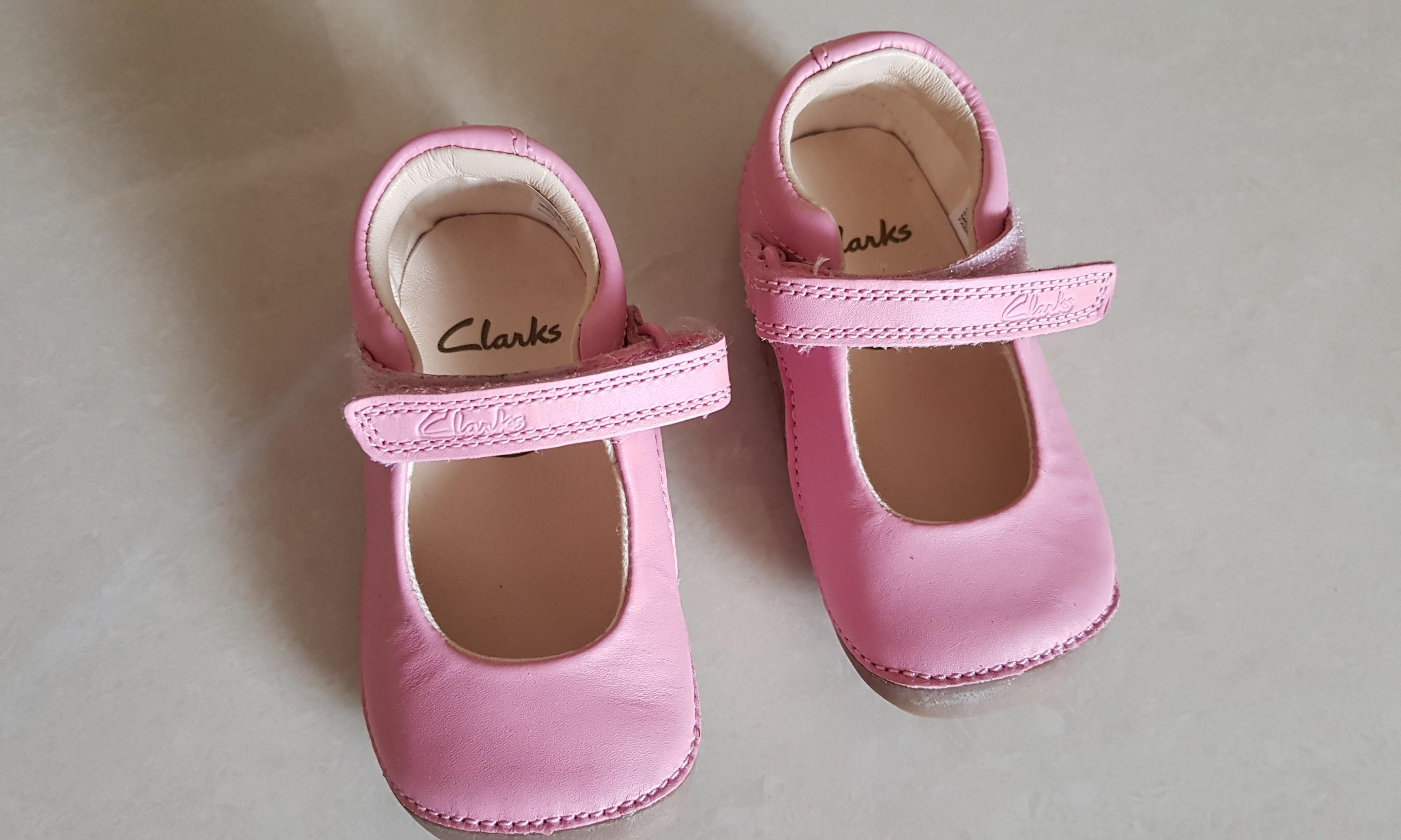 Clarks kids pink shoes for babies 