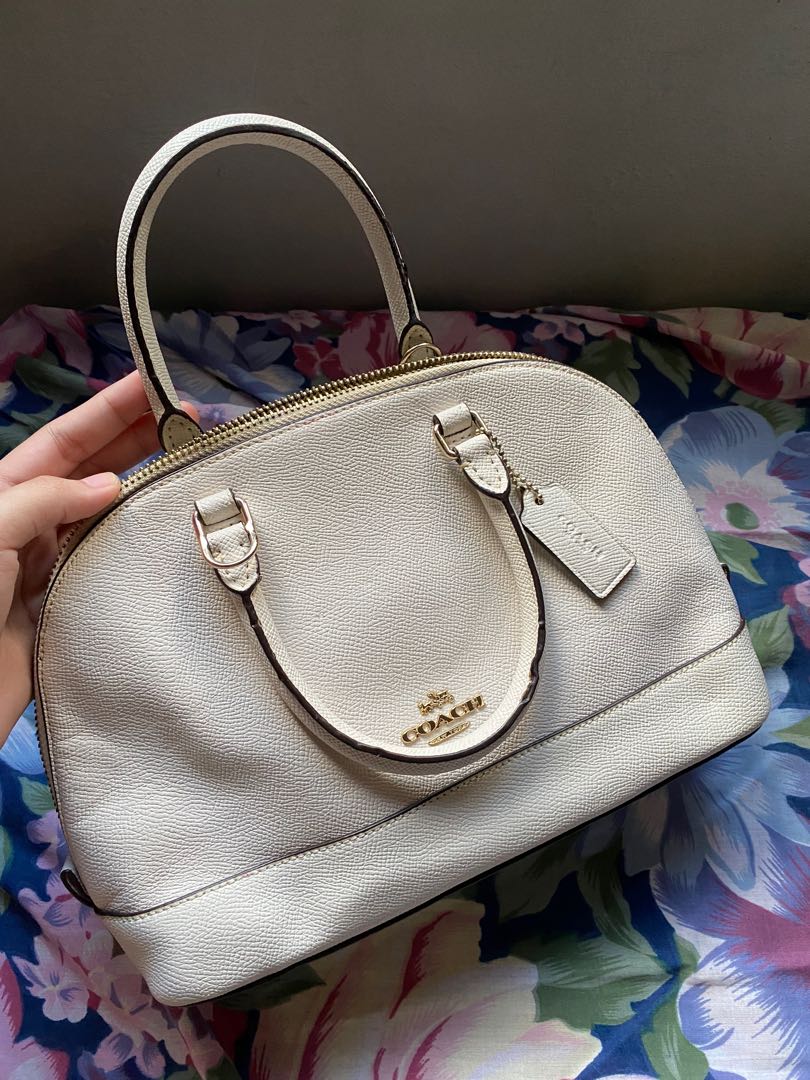 Coach mini sierra satchel deals platinum