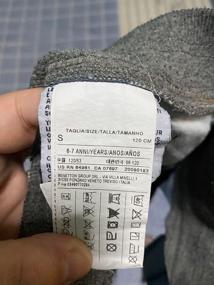 Color of Benetton kids Denim Pants, Men's Fashion, Bottoms, Trousers on  Carousell
