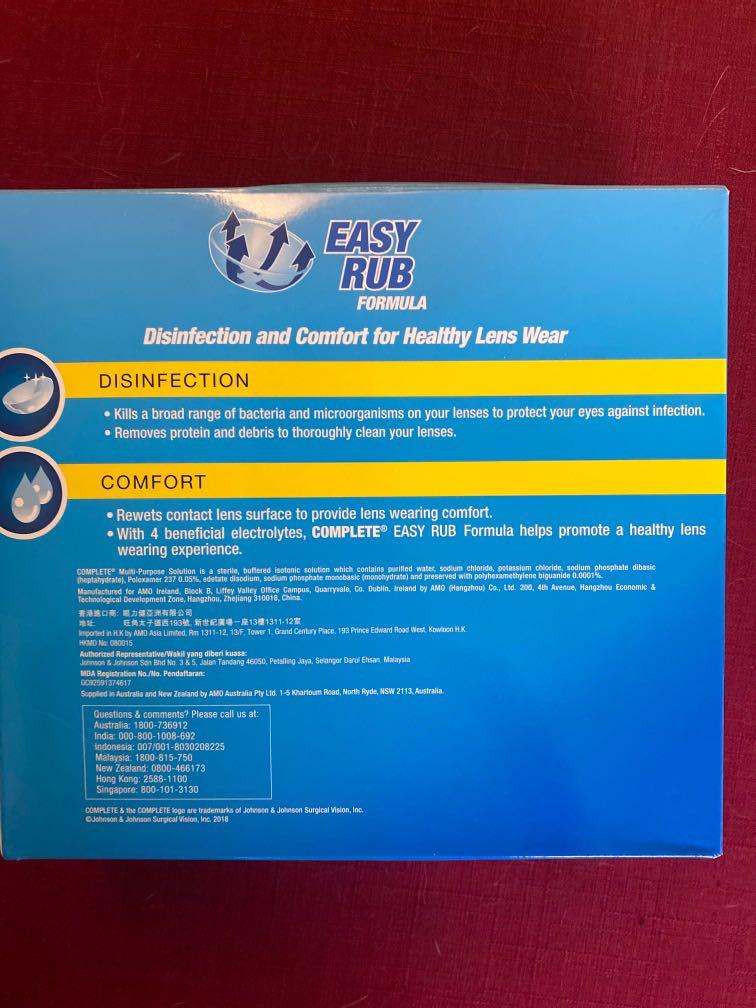 Complete Contact Lens Solution Value Pack, Beauty & Personal Care, Face ...