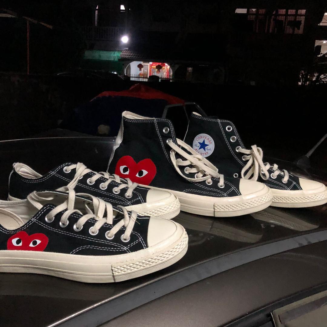 CONVERSE X CDG high cut Men s Fashion Footwear Sneakers on