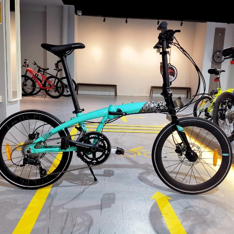 Element Folding Bicycle Ecosmo Z9 451 18 Speed Shimano Sora Not Java Sports Equipment Bicycles Parts Bicycles on Carousell