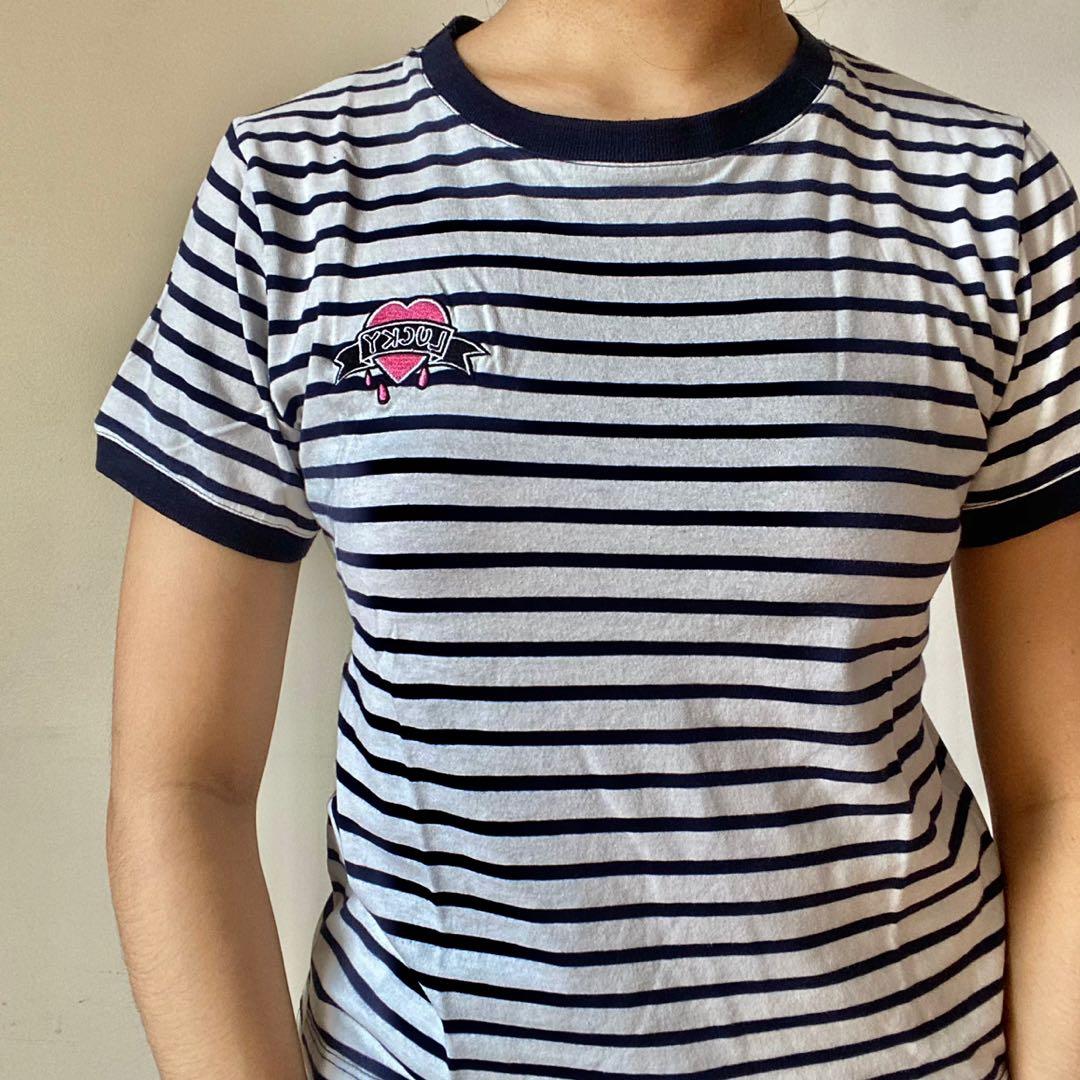 F21 Navy White Striped Shirt (Category: Shirts) located in Cebu City. Submitted by edgo_ (Listing ID 1062649766, Image 2). Description: .