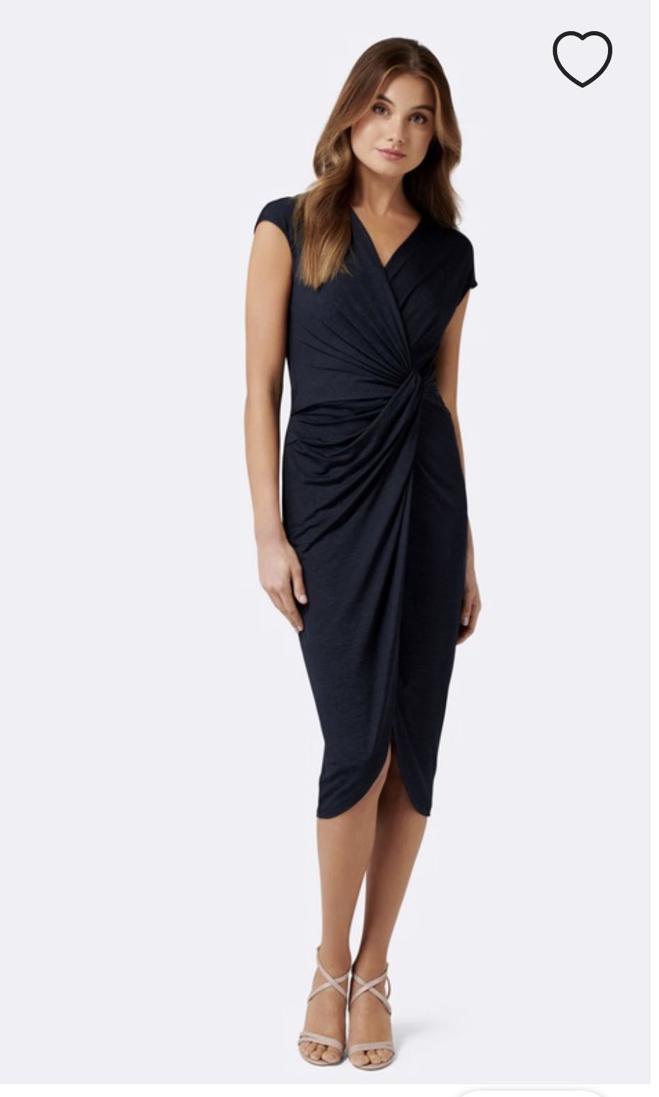 tiffany wrap midi dress