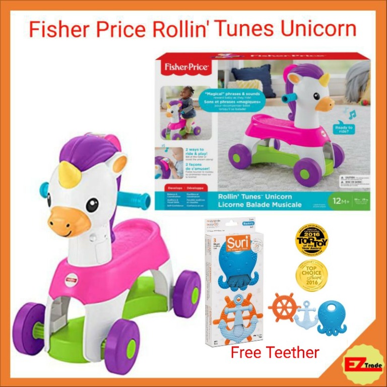 Fisher price unicorn ride on cheap