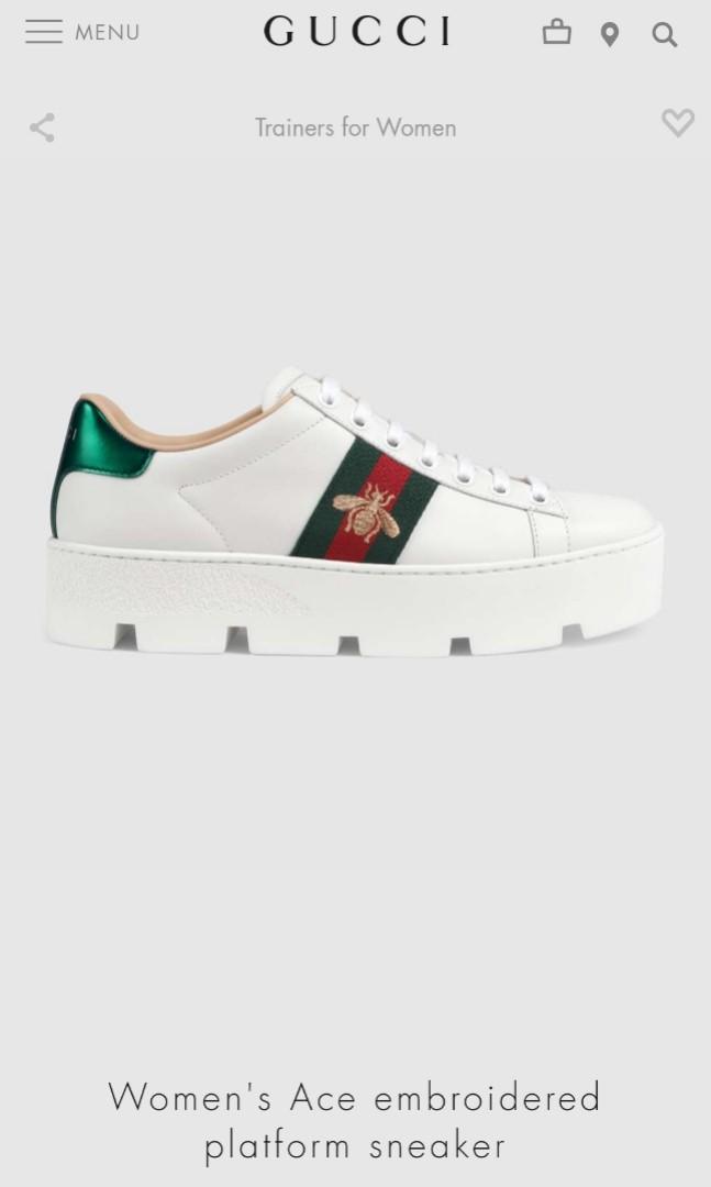 Gucci platform sneakers Women s Fashion Shoes on Carousell