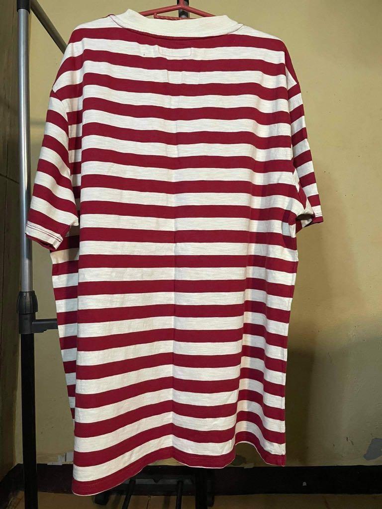 Guess red striped shirt store
