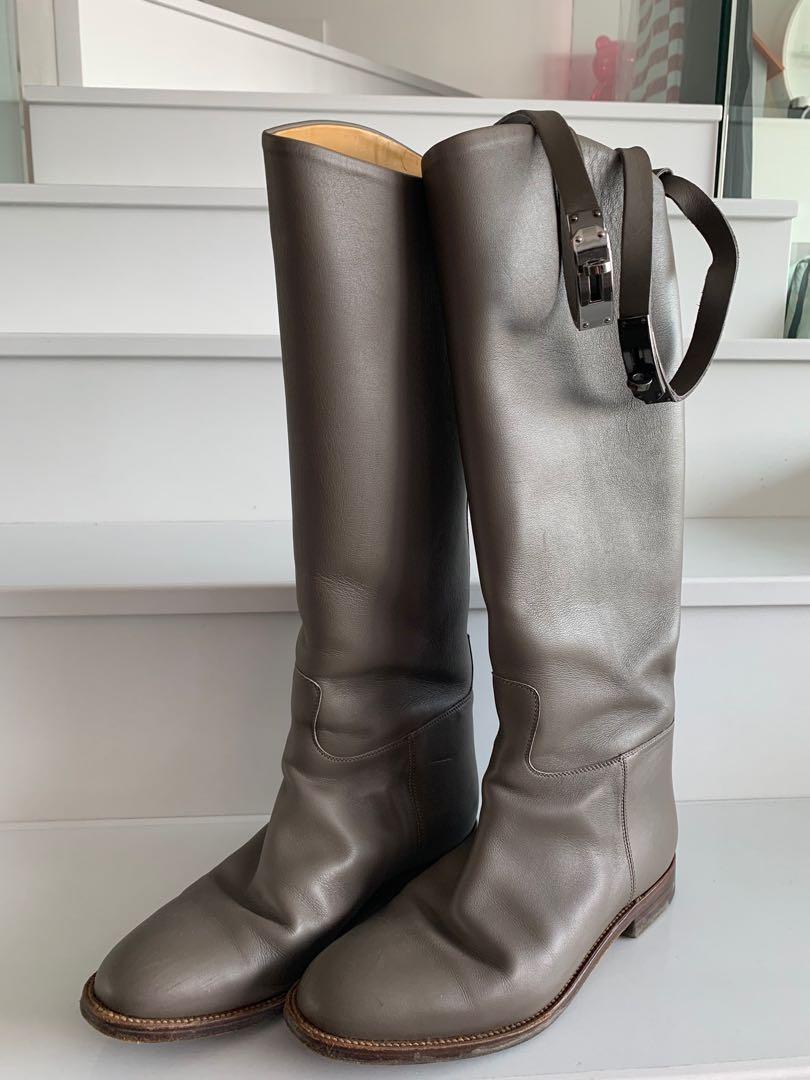 hermes kelly jumping boots