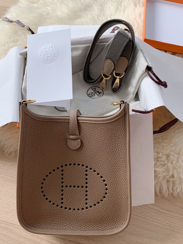 Hermes evelyne mini etoupe cheap