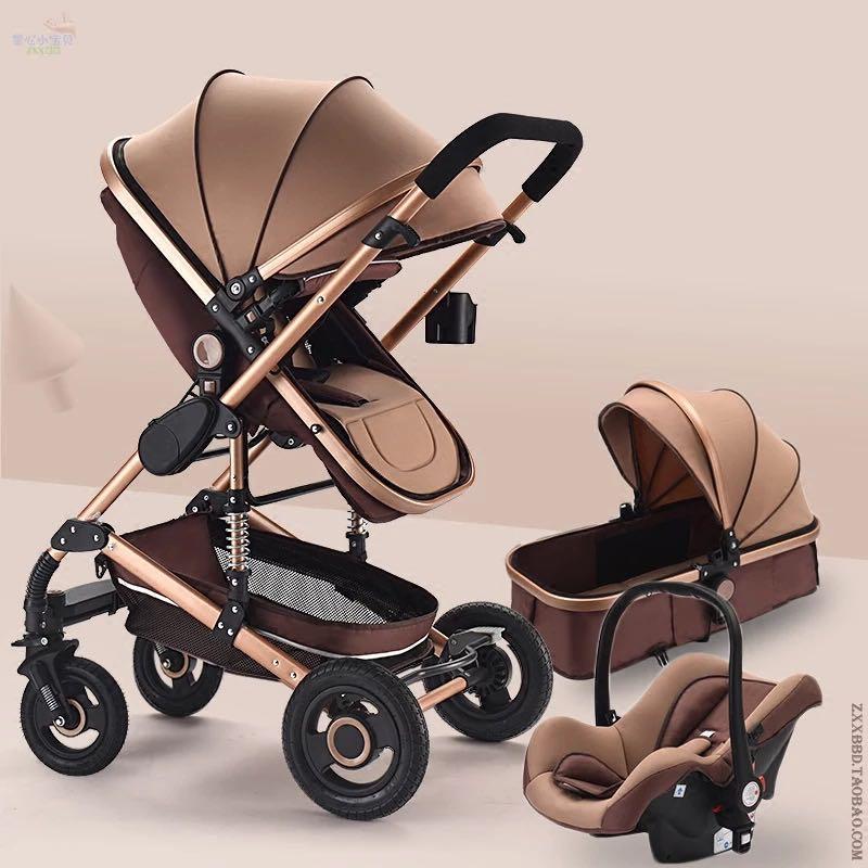 High view baby stroller