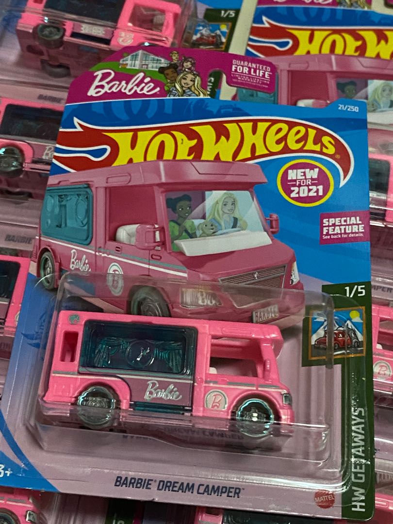 U.S. Card Hot Wheels Barbie Dream Camper 2021, Toys & Games, Others on