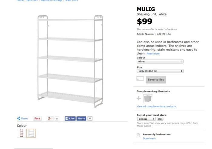 Ikea Mulig Shelving Unit Furniture Home Living Furniture