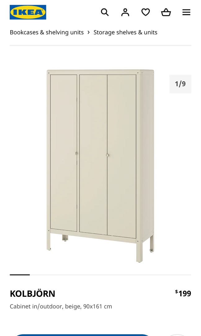 Ikea Outdoor Cabinet Kolbjorn Furniture Home Living Shelves Cabinets Racks On Carou Ikea Outdoor Cabinet Kolbjorn, Outdoor Storage Cabinets Waterproof Ikea
