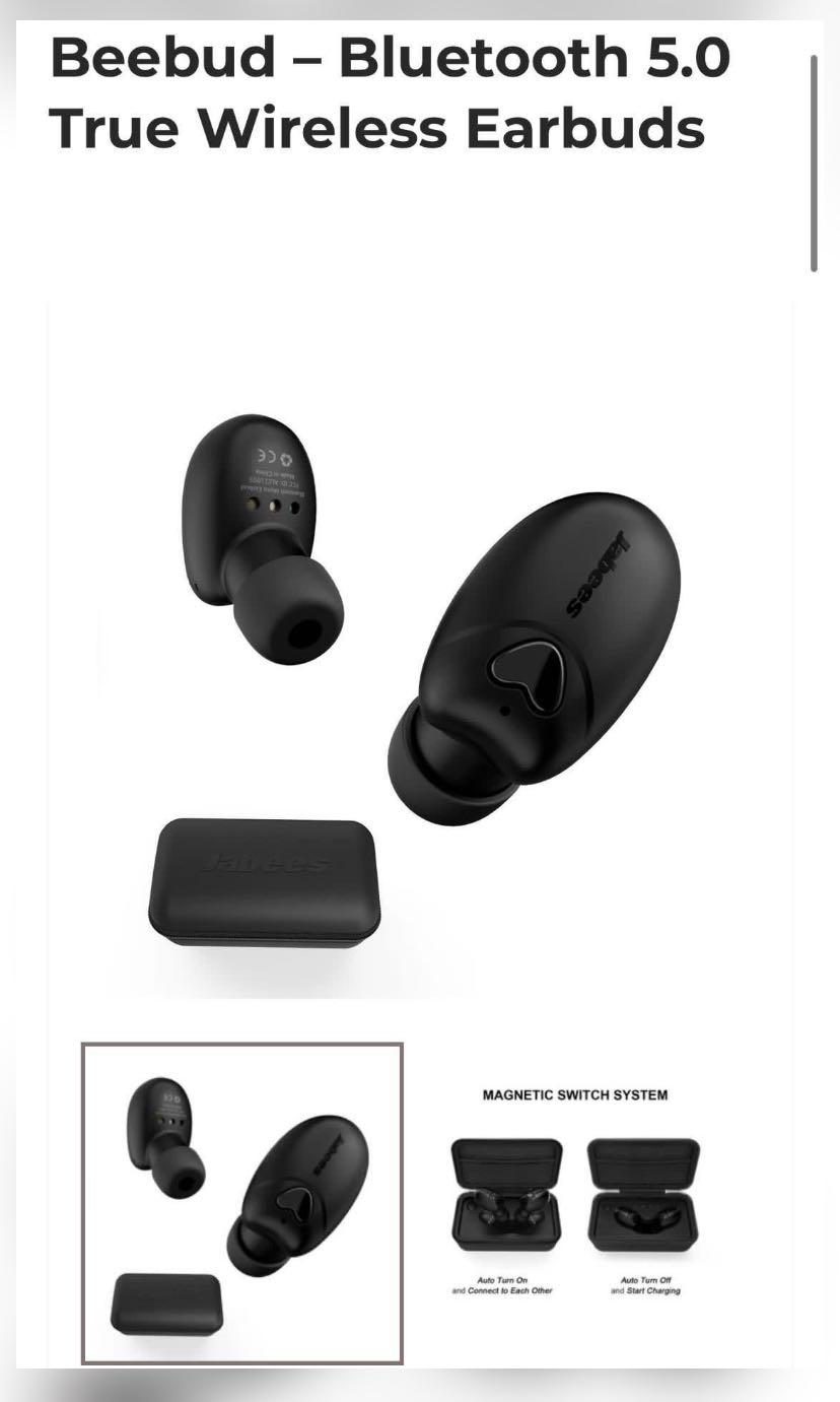 jabees beebud bluetooth wireless