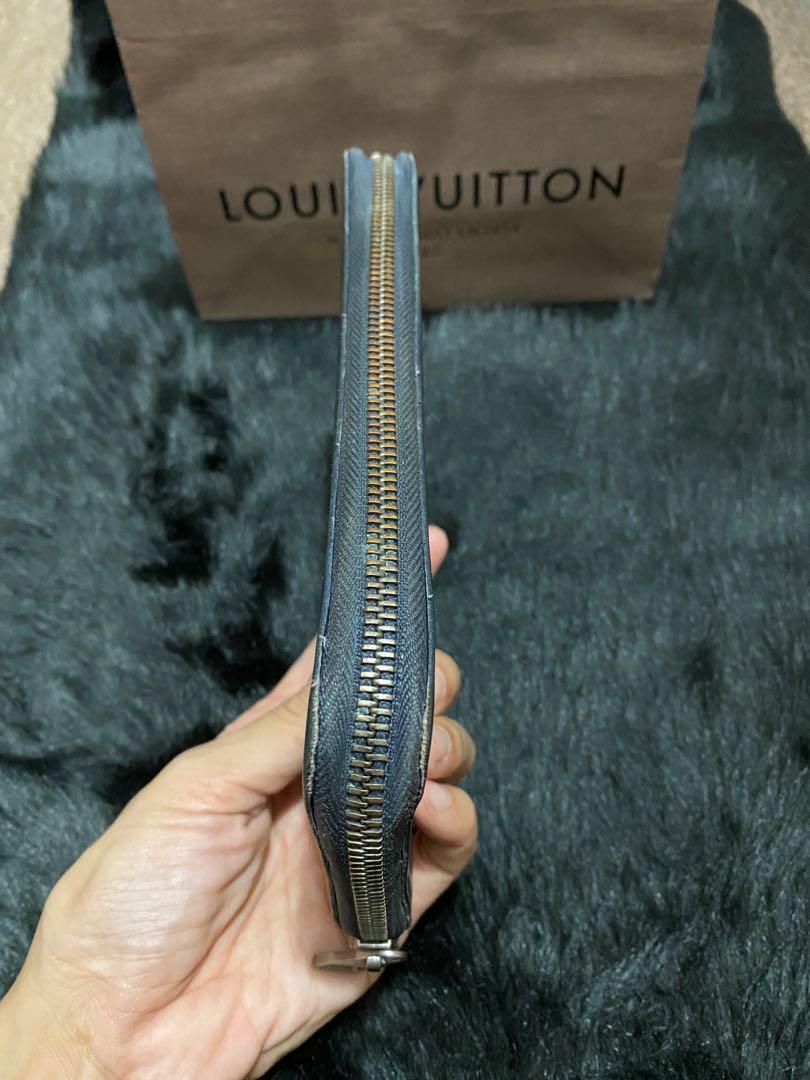  Louis Vuitton Cartera múltiple de cuero Damier Infini (ónix),  Cartera delgada : Ropa, Zapatos y Joyería
